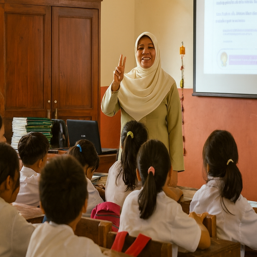 Guru Mengajarkan Nilai Melalui Tindakan Di Sekolah